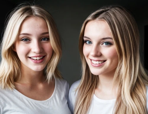 two girls,young women,artificial hair integrations,cosmetic dentistry,sisters,beautiful photo girls,portrait photographers,natural beauties,mom and daughter,dental braces,orthodontics,hairstyles,pretty women,teens,magnolieacease,children girls,long blonde hair,two,management of hair loss,natural cosmetic,Common,Common,Photography