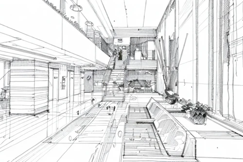 hallway space,kirrarchitecture,school design,office line art,mono-line line art,hallway,an apartment,house drawing,pencils,japanese architecture,line drawing,concept art,corridor,mono line art,pencil lines,archidaily,apartment,narrow street,store fronts,wireframe