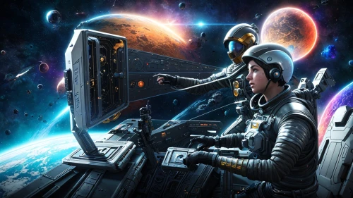 sci fiction illustration,cg artwork,space art,cyberspace,sci fi,scifi,space voyage,sci-fi,sci - fi,astronomer,cybernetics,binary system,operator,space travel,deep space,astronomers,science fiction,out space,orbiting,lost in space,Common,Common,Game