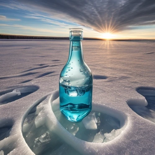 isolated bottle,drift bottle,lake baikal,corona winter,ice landscape,frozen water,glass bottle,frozen drink,frozen lake,cold drink,arctic antarctica,bottle of water,winter drink,ice beer,bottle of oil,mineral water,arctic,message in a bottle,frozen carbonated beverage,arctic ocean