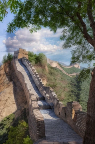 great wall of china,great wall wingle,great wall,dragon bridge,meteora,ancient city,city wall,kings landing,city walls,hiking path,hangman's bridge,rock gate,military fort,chinese background,artemis temple,old wall,landscape background,temple of poseidon,scenic bridge,wall,Light and shadow,Landscape,Great Wall