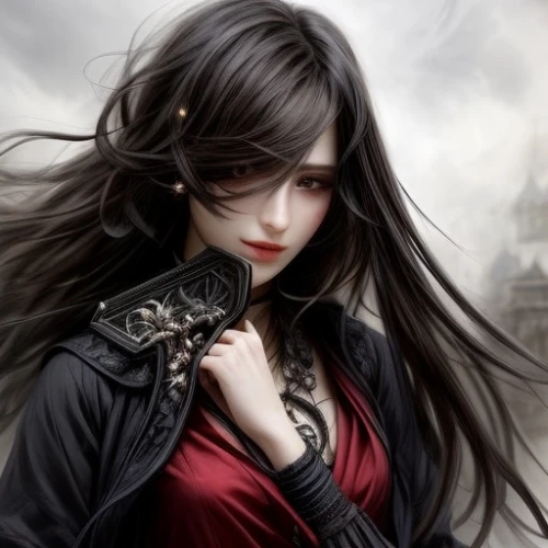 gothic woman,vampire woman,swordswoman,vampire lady,gothic fashion,gothic style,goth woman,beautiful girls with katana,gothic,dark angel,gothic portrait,fantasy art,huntress,femme fatale,black rose,girl with gun,female warrior,black raven,sorceress,maiden