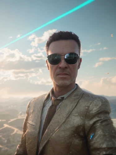 eleven,lens flare,suit actor,stan lee,the suit,laser sword,tony stark,cgi,jedi,solo,spy-glass,aviator sunglass,ironman,laser guns,3d man,the face of god,iron man,laser,spy,disco,Common,Common,Game