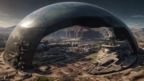 stargate,futuristic landscape,futuristic architecture,terraforming,alien planet,alien world,airships,sci fi,planet eart,area 51,mesa,sci - fi,sci-fi,scifi,sky space concept,exoplanet,desert planet,360 ° panorama,imax,globes,Game Scene Design,Game Scene Design,Cyberpunk