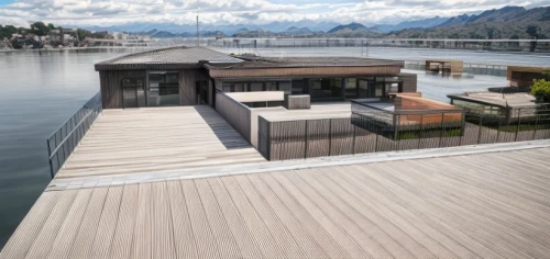 house by the water,boat dock,houseboat,wooden decking,boat house,floating huts,boat shed,house with lake,rippon,boathouse,decking,lago grey,stilt house,dock,summer house,wood deck,lake lucerne region,pool house,thun lake,ferry house,Architecture,General,Modern,Mid-Century Modern