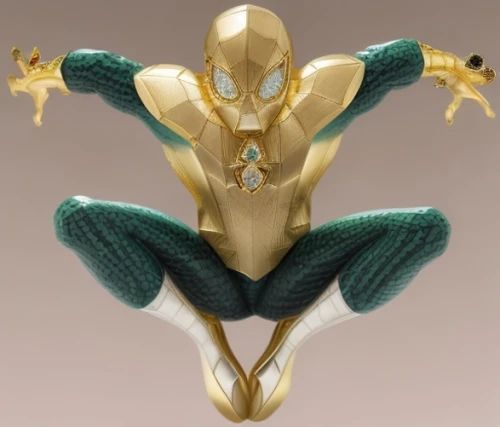 spider the golden silk,figurine,marvel figurine,3d figure,metal figure,lotus with hands,figure of justice,surya namaste,gor,merman,bronze figure,actionfigure,mohnfigur,gymnast,cleanup,kneel,3d man,sea devil,om,christmas figure,Product Design,Jewelry Design,Europe,Vintage Opulence