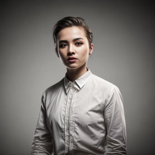 han thom,woman in menswear,tan chen chen,kaew chao chom,filipino,portrait photography,janome chow,amnat charoen,portrait background,white shirt,dress shirt,birce akalay,indonesian women,kai bei,xuan lian,yun niang fresh in mind,portrait photographers,menswear for women,baozi,vietnamese woman,Common,Common,Natural