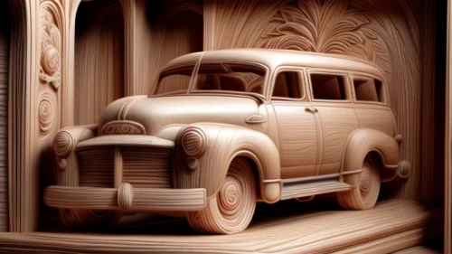 wooden car,chrysler airflow,wood carving,woody car,oldtimer car,antique car,packard 200,automotive decor,3d car wallpaper,matchbox car,vintage vehicle,wood grain,art deco,morris minor 1000,wood art,carved wood,vintage cars,old car,ford model aa,packard four hundred