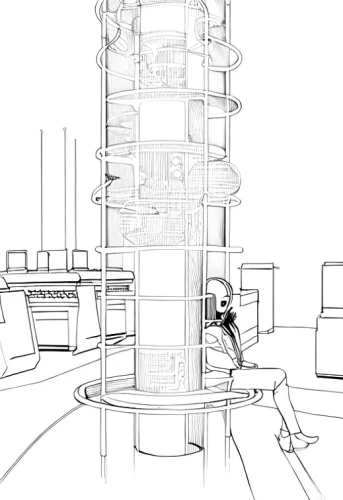 play tower,observation tower,loading column,impact tower,electric tower,cellular tower,rotary elevator,tower clock,animal tower,control tower,residential tower,tower,apparatus,water tower,bird tower,tower fall,steel tower,orrery,sky space concept,watertower,Design Sketch,Design Sketch,Fine Line Art