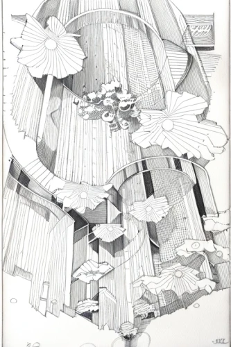 escher,paper ship,japanese wave paper,structures,japanese architecture,plan,cross-section,paper art,frame drawing,mechanical puzzle,roof structures,cross sections,sheet drawing,klaus rinke's time field,structure,aerial landscape,multi-story structure,circular staircase,panoramical,archidaily,Design Sketch,Design Sketch,Fine Line Art