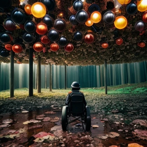 floating wheelchair,forest of dreams,ufo interior,the forest,matrix,conceptual photography,the woods,photomanipulation,therapy room,photo manipulation,forest man,feng-shui-golf,photoshop manipulation,to be alone,illumination,farmer in the woods,haunted forest,meditation,dreams catcher,forest mushroom,Common,Common,Film