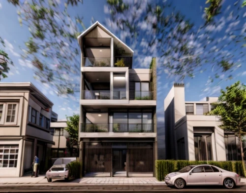 new housing development,modern house,residential house,modern architecture,apartment building,two story house,townhouses,apartments,build by mirza golam pir,3d rendering,residential,condominium,appartment building,residential building,apartment house,cubic house,kirrarchitecture,condo,an apartment,modern building