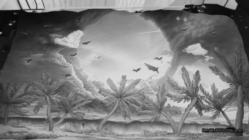 duvet cover,bed linen,bed skirt,cartoon palm,bed in the cornfield,bed sheet,bedding,shower curtain,stage curtain,sand art,palm trees,palmtrees,canopy bed,pillows,palm forest,sleeping room,coconut trees,throw pillow,sofa cushions,vehicle cover,Art sketch,Art sketch,Ultra Realistic
