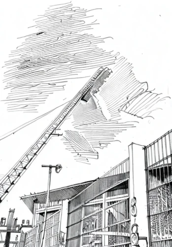 turntable ladder,aircraft construction,steel construction,container crane,rocket-powered aircraft,high-wire artist,sky ladder plant,arrow line art,mono-line line art,rotor blade,crane boom,electric arc,construction industry,loading crane,steel scaffolding,load crane,mono line art,wind machine,container cranes,cargo port