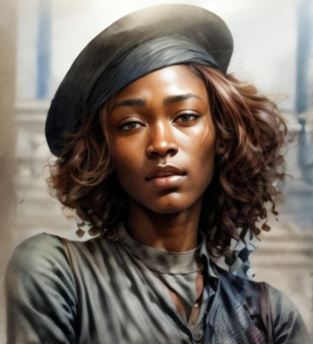 beautiful bonnet,african american woman,clementine,afro-american,beret,beautiful african american women,leather hat,the hat of the woman,african woman,afroamerican,girl wearing hat,nigeria woman,maria bayo,woman's hat,the hat-female,retouching,afro american girls,afro american,portrait of a girl,black woman