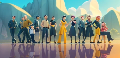 vector people,seven citizens of the country,spy visual,el dorado,lupin,transistor,group of people,yellow background,troop,guards of the canyon,group photo,officers,avatars,island group,background image,sea scouts,asterales,animated cartoon,defense,art deco background,Common,Common,Cartoon