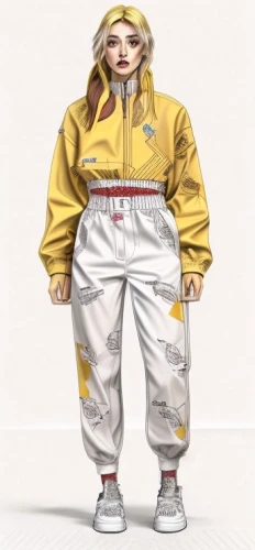 tracksuit,fashion vector,rain suit,sweatpant,parka,cargo pants,rain pants,png transparent,coveralls,jumpsuit,trousers,fatayer,hazmat suit,pubg mascot,paramedics doll,yellow jumpsuit,marylyn monroe - female,sweatpants,pants,fits