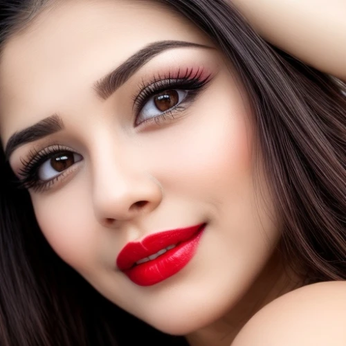 red lips,women's cosmetics,red lipstick,cosmetic dentistry,vintage makeup,beautiful young woman,eyes makeup,lip liner,eyelash extensions,retouch,makeup,women's eyes,makeup artist,persian,retouching,romantic look,beautiful woman,lady in red,beauty face skin,make-up