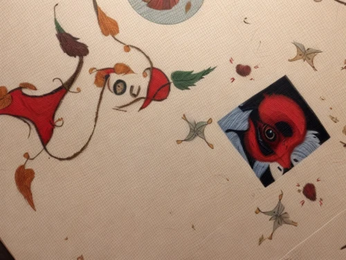enamelled,two-point-ladybug,bird painting,wooden plate,watercolor valentine box,felt christmas icons,koi,card table,hand painted,floral and bird frame,canvas board,koi carp,tea box,hand-painted,table artist,pizza box,koi fish,birds with heart,cuttingboard,on wood