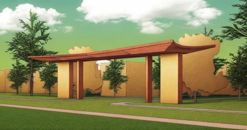 3d rendering,crown render,3d render,render,school design,compound wall,3d rendered,horse stable,formwork,roman villa,dugout,triumphal arch,archway,eco-construction,3d mockup,pergola,victory gate,roman temple,peter-pavel's fortress,caravanserai