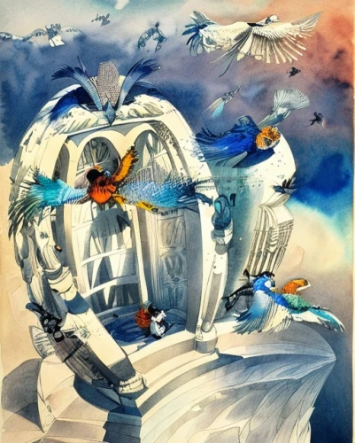 arctic birds,ice hotel,birds in flight,flying birds,doves of peace,sea birds,flock of birds,bird migration,antarctic bird,birds of the sea,constellation swan,migratory birds,birds flying,seabirds,bird kingdom,seagulls flock,silver gulls,gulls,dali,ornithology,Art sketch,Art sketch,Retro