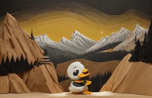 donald duck,pluto,clay animation,paper art,sand art,the duck,chalk drawing,duck on the water,rock painting,cartoon video game background,donald,cardboard background,waterfowl,tux,shelduck,rock penguin,duck bird,canard,ornamental duck,cayuga duck,Game Scene Design,Game Scene Design,Freehand Style