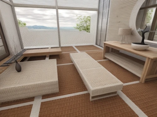 3d rendering,beach furniture,patio furniture,outdoor sofa,wood deck,porch swing,futon pad,outdoor furniture,canopy bed,decking,modern living room,tatami,wooden decking,sky apartment,block balcony,outdoor table and chairs,seating furniture,3d rendered,sand seamless,garden furniture