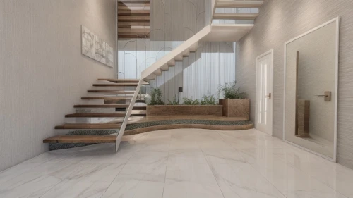 hallway space,outside staircase,ceramic floor tile,wooden stairs,wooden stair railing,3d rendering,staircase,stone stairs,tile flooring,stairs,winding staircase,stair,interior modern design,stairwell,hardwood floors,flooring,contemporary decor,stone stairway,stairway,wood flooring,Interior Design,Living room,Transition,African Rustic