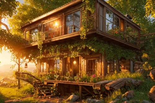 tree house,summer cottage,tree house hotel,treehouse,house in the forest,wooden house,small cabin,the cabin in the mountains,beautiful home,country cottage,small house,little house,timber house,cabin,log home,log cabin,idyllic,cottage,house in the mountains,green living,Common,Common,Game