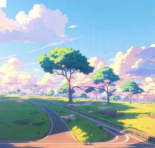 landscape background,road,scenery,springtime background,country road,spring background,would a background,sakura background,blooming field,roadside,summer day,empty road,backgrounds,summer background,roads,stroll,summer sky,long road,environment,open road,Common,Common,Japanese Manga
