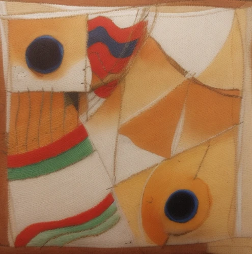 fused glass,ceramic tile,torn paper,glass painting,cubism,quilting,dishcloth,enamelled,tiles shapes,quilt,canvas board,squared paper,memo board,wall plate,kitchen paper,kitchen towel,recycled paper with cell,nautical bunting,felted and stitched,placemat
