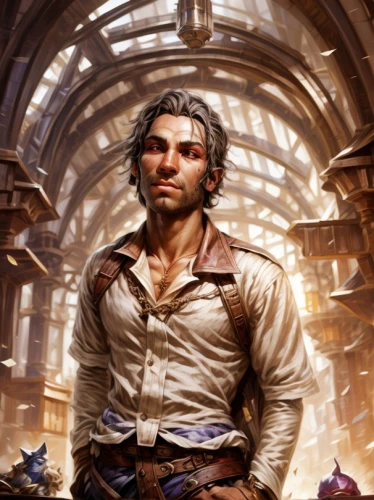 cg artwork,indiana jones,solo,male character,the wanderer,heroic fantasy,lando,steampunk,drover,main character,a carpenter,star-lord peter jason quill,merchant,jack rose,cargo,male elf,berger picard,game art,game character,thane