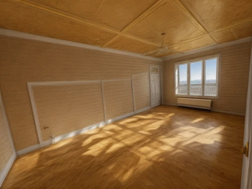 daylighting,danish room,empty room,window blind,empty interior,hallway space,patterned wood decoration,room divider,attic,window covering,wood floor,wooden floor,modern room,bamboo curtain,window blinds,ceiling construction,walk-in closet,wood flooring,great room,hardwood floors,Interior Design,Living room,Modern,Italian Contemporary