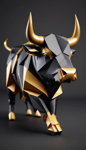tribal bull,bull,rhino,minotaur,bulls,black rhinoceros,rhinoceros,taurus,horns cow,black rhino,bullish,gnu,low poly,low-poly,3d model,toro,matador,montasio,oxen,golden unicorn,Unique,3D,Isometric