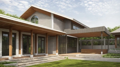 timber house,eco-construction,modern house,3d rendering,wooden house,mid century house,wooden decking,folding roof,dunes house,archidaily,landscape design sydney,frame house,garden elevation,prefabricated buildings,residential house,core renovation,modern architecture,inverted cottage,smart home,wooden facade,Architecture,General,Modern,Natural Sustainability