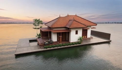 house with lake,house by the water,boat house,floating huts,houseboat,holiday villa,stilt house,wooden house,kerala porotta,boathouse,lake view,fisherman's house,asian architecture,boat shed,backwaters,pool house,kerala,artificial island,luxury property,beautiful home,Architecture,General,Southeast Asian Tradition,Javanese Style