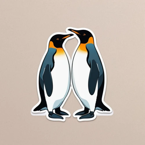 penguin couple,emperor penguins,penguins,gentoo penguin,penguin,king penguins,emperor penguin,gentoo,chinstrap penguin,rockhopper penguin,donkey penguins,linux,snares penguin,penguin parade,clipart sticker,african penguins,animal stickers,king penguin,tux,penguin enemy,Unique,Design,Sticker