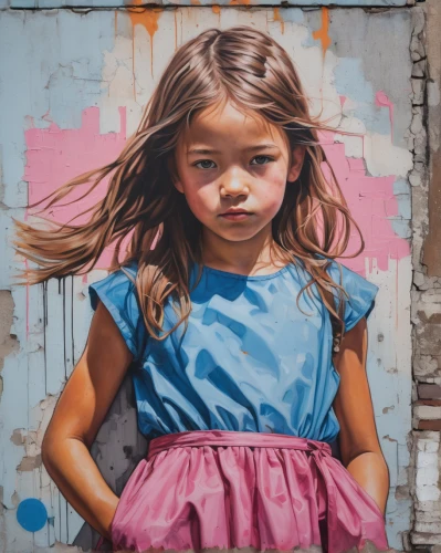 little girl in pink dress,little girl in wind,girl with cloth,child portrait,girl portrait,streetart,little girl with balloons,young girl,girl in cloth,portrait of a girl,girl with bread-and-butter,street art,urban street art,child girl,girl sitting,the little girl,girl in a long,oil painting on canvas,child art,graffiti art,Conceptual Art,Graffiti Art,Graffiti Art 04
