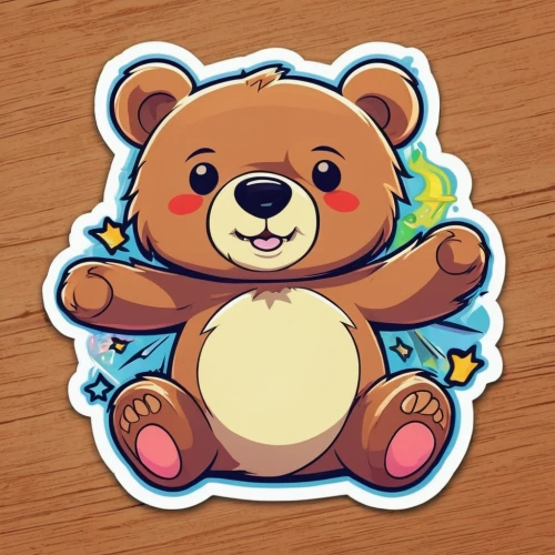 cute bear,brown bear,scandia bear,bear,left hand bear,bear teddy,clipart sticker,little bear,sticker,plush bear,stickers,animal stickers,bear cub,bear kamchatka,teddy-bear,great bear,baby bear,bear bow,beaver,sun bear,Unique,Design,Sticker