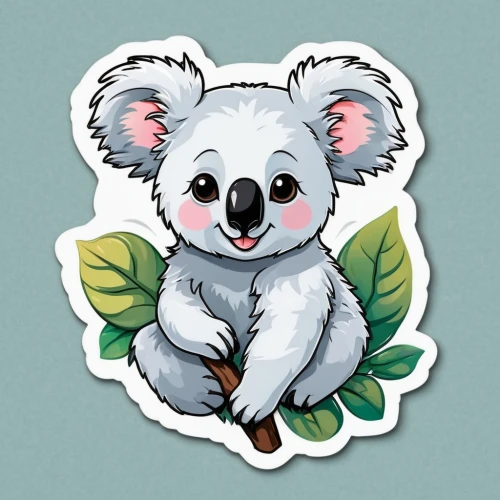 koala,cute koala,koalas,koala bear,kawaii animal patches,eucalyptus,clipart sticker,animal stickers,marsupial,kawaii animal patch,common wombat,sticker,scandia bear,sleeping koala,cub,cute bear,white bear,pumi,wombat,little bear,Unique,Design,Sticker