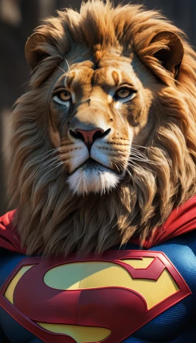 superman logo,super man,superman,lion - feline,lion,leo,panthera leo,skeezy lion,super hero,super,masai lion,lion father,lion number,forest king lion,male lion,super power,to roar,king of the jungle,superhero,scar,Photography,General,Natural