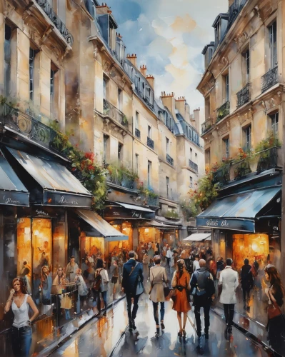 watercolor paris,watercolor paris shops,watercolor paris balcony,paris shops,paris cafe,watercolor shops,parisian coffee,watercolor cafe,paris,montmartre,souk,bistrot,france,watercolor painting,oil painting on canvas,aix-en-provence,oil painting,street scene,the market,shopping street,Illustration,Paper based,Paper Based 04
