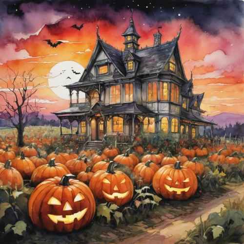 halloween poster,halloween pumpkin gifts,halloween scene,halloween illustration,halloween and horror,halloween background,halloween travel trailer,helloween,witch's house,the haunted house,jack o'lantern,jack-o-lanterns,jack o lantern,jack-o'-lanterns,pumpkin autumn,witch house,haunted house,halloween paper,candy pumpkin,decorative pumpkins,Illustration,Paper based,Paper Based 07