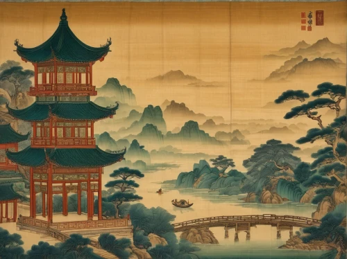 oriental painting,chinese art,cool woodblock images,japanese art,kimono fabric,the golden pavilion,chinese screen,golden pavilion,luo han guo,yangqin,woodblock prints,xi'an,khokhloma painting,chinese style,japan pattern,dongfang meiren,hall of supreme harmony,chinese architecture,junshan yinzhen,tapestry