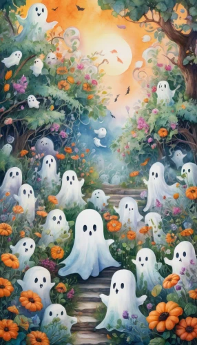 halloween ghosts,halloween wallpaper,halloween background,ghosts,halloween poster,halloween illustration,ghost background,halloween paper,neon ghosts,ghost pattern,halloween scene,halloween owls,autumn background,children's background,fall animals,halloweenkuerbis,boo,halloween border,retro halloween,haunted forest