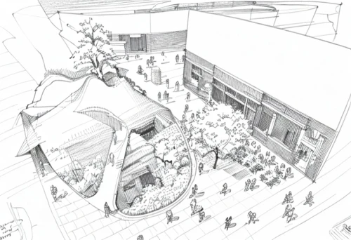 multistoreyed,school design,street plan,urban design,archidaily,shopping mall,architect plan,multi-story structure,bike land,technical drawing,store fronts,music venue,shopping center,brewery,soccer-specific stadium,concept art,transport hub,aqua studio,kirrarchitecture,line drawing