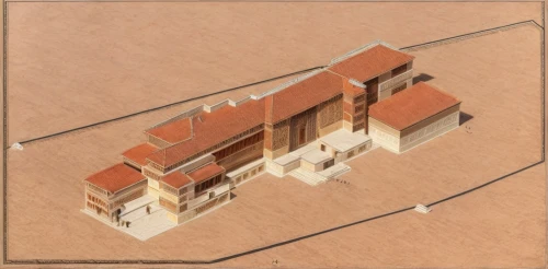 isometric,model house,terracotta tiles,house drawing,house floorplan,house shape,house roofs,frame house,housebuilding,small house,residential house,cubic house,architect plan,orthographic,build a house,dunes house,floorplan home,kirrarchitecture,nonbuilding structure,roof construction,Architecture,General,Central Asian Traditional,Silk Road Style