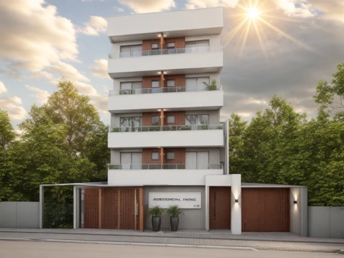 appartment building,3d rendering,block balcony,apartments,prefabricated buildings,new housing development,modern house,residential building,townhouses,apartment building,garden elevation,house purchase,residential house,wooden facade,an apartment,core renovation,residence,residential property,shared apartment,modern building