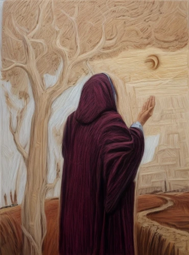 praying woman,woman praying,man praying,monk,middle eastern monk,girl with tree,woman holding pie,the annunciation,hooded man,woman thinking,bodhi tree,praying hands,girl praying,contemporary witnesses,the abbot of olib,argan tree,shamanism,monks,pilgrim,prophet