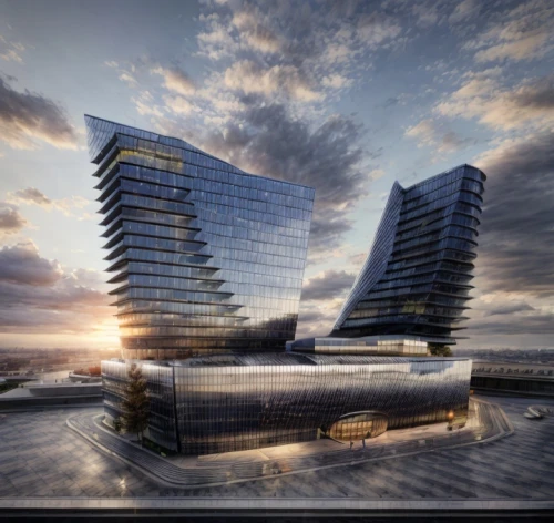 hotel barcelona city and coast,futuristic architecture,elbphilharmonie,skyscapers,glass facade,3d rendering,futuristic art museum,modern architecture,hudson yards,hotel w barcelona,glass building,largest hotel in dubai,glass facades,costanera center,arq,elphi,mixed-use,render,autostadt wolfsburg,atlantic city